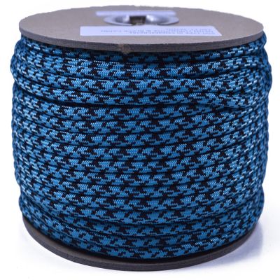 35+ Camo Pattern of Parachute 550 Cord Type III 7 Strand Paracord - Neon Turquoise Camo (250 Foot Spool)