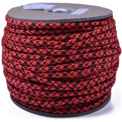 35+ Camo Pattern of Parachute 550 Cord Type III 7 Strand Paracord - Neon Orange Camo (250 Foot Spool)