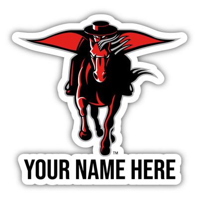 Personalized Customizable Texas Tech Red Raiders Vinyl Decal Sticker Custom Name Officially Licensed Collegiate Product