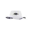 FOCO Baltimore Ravens NFL Womens White Hybrid Boonie Hat view 1