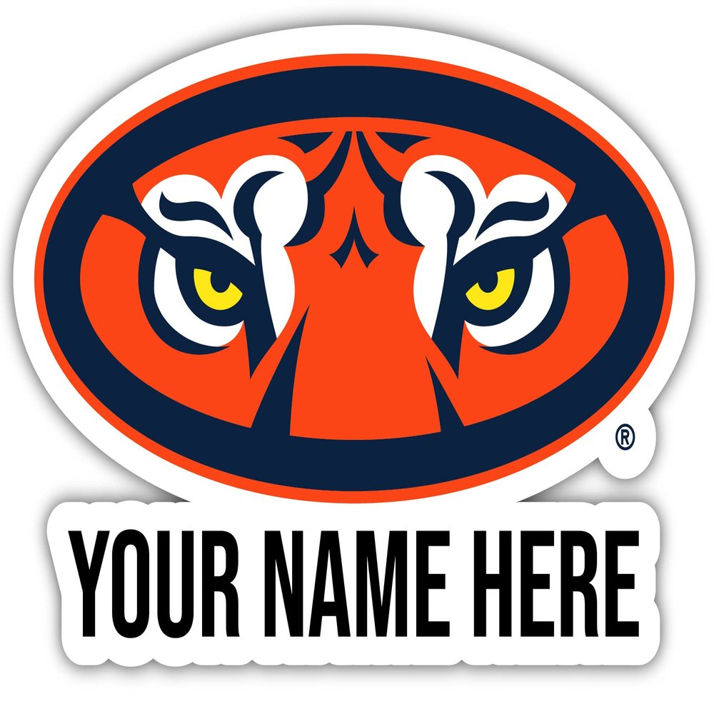 Personalized Customizable Auburn Tigers Vinyl Decal Sticker Custom Name Officially Licensed Collegiate Product