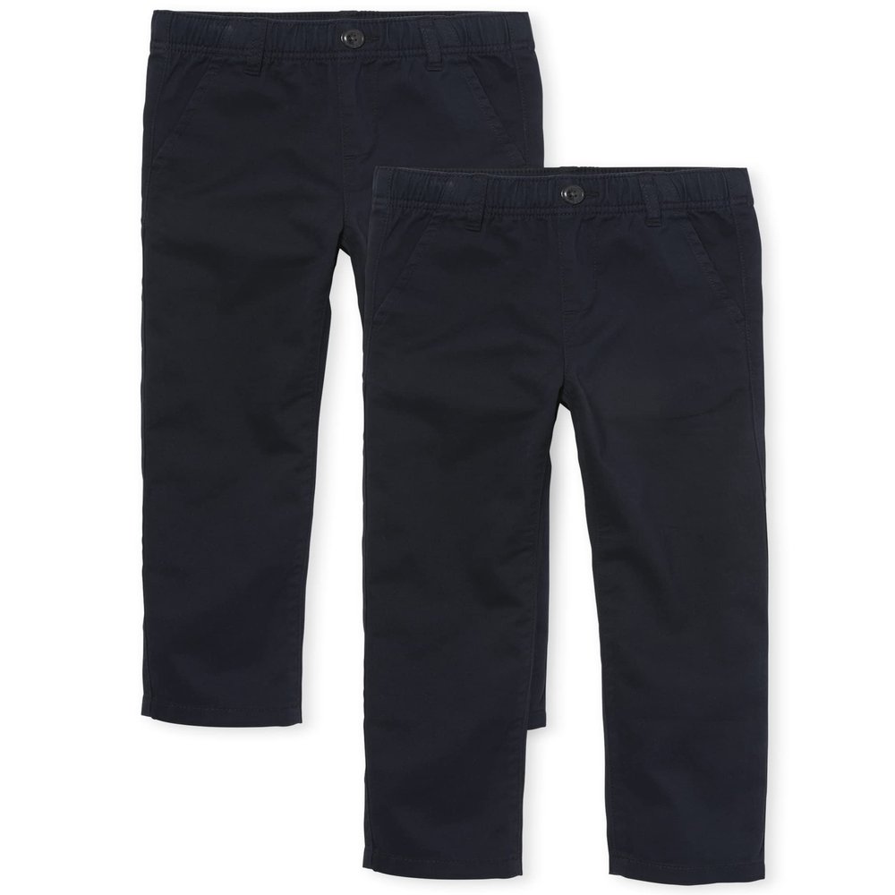 The Children's PlaceThe Children's Place Boys Stretch Skinny Chino Pants3 packFlax/New Navy/Black4