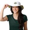 FOCO Green Bay Packers NFL Womens White Hybrid Boonie Hat view 2