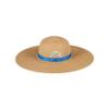 FOCO Los Angeles Chargers NFL Womens Wordmark Beach Straw Hat view 1