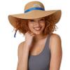FOCO Los Angeles Chargers NFL Womens Wordmark Beach Straw Hat view 3