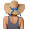 FOCO Los Angeles Chargers NFL Womens Wordmark Beach Straw Hat view 4