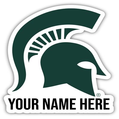 Personalized Customizable Michigan State Spartans Vinyl Decal Sticker Custom Name Officially Licensed Collegiate Product