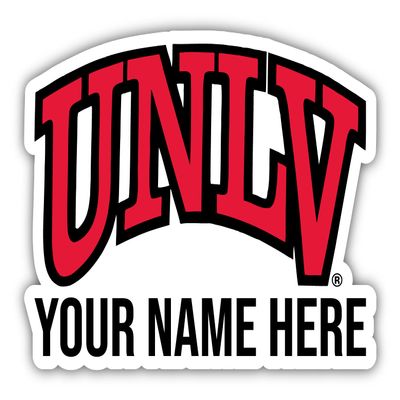 Personalized Customizable UNLV Rebels Vinyl Decal Sticker Custom Name Officially Licensed Collegiate Product