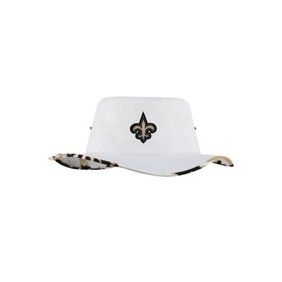 FOCO New Orleans Saints NFL Womens White Hybrid Boonie Hat