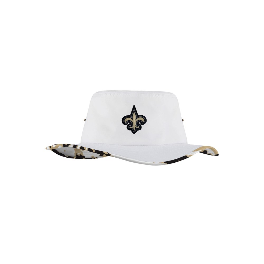 FOCO New Orleans Saints NFL Womens White Hybrid Boonie Hat