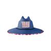 New York Giants NFL Team Color Straw Hat view 2