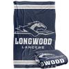 Longwood University Lancers Blanket, 36"x58" Primary Logo Stripes, Silky Touch Super Soft Throw view 1