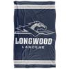 Longwood University Lancers Blanket, 36"x58" Primary Logo Stripes, Silky Touch Super Soft Throw view 2