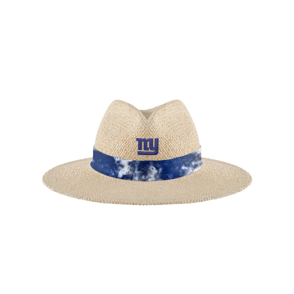 FOCO New York Giants NFL Womens Tie Dye Ribbon Straw Hat