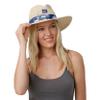 FOCO New York Giants NFL Womens Tie Dye Ribbon Straw Hat view 2