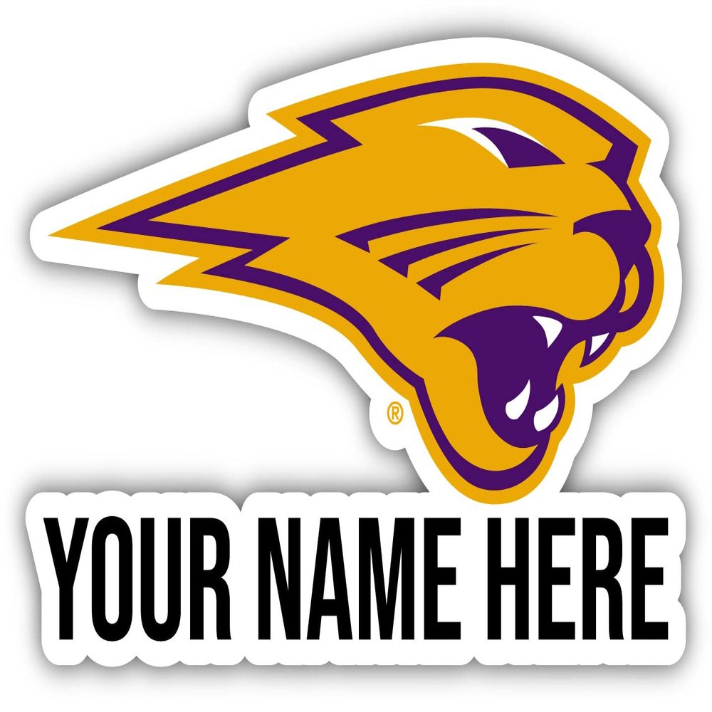Personalized Customizable Northern Iowa Panthers Vinyl Decal Sticker Custom Name Officially Licensed Collegiate Product