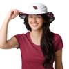 FOCO Arizona Cardinals NFL Womens White Hybrid Boonie Hat view 2