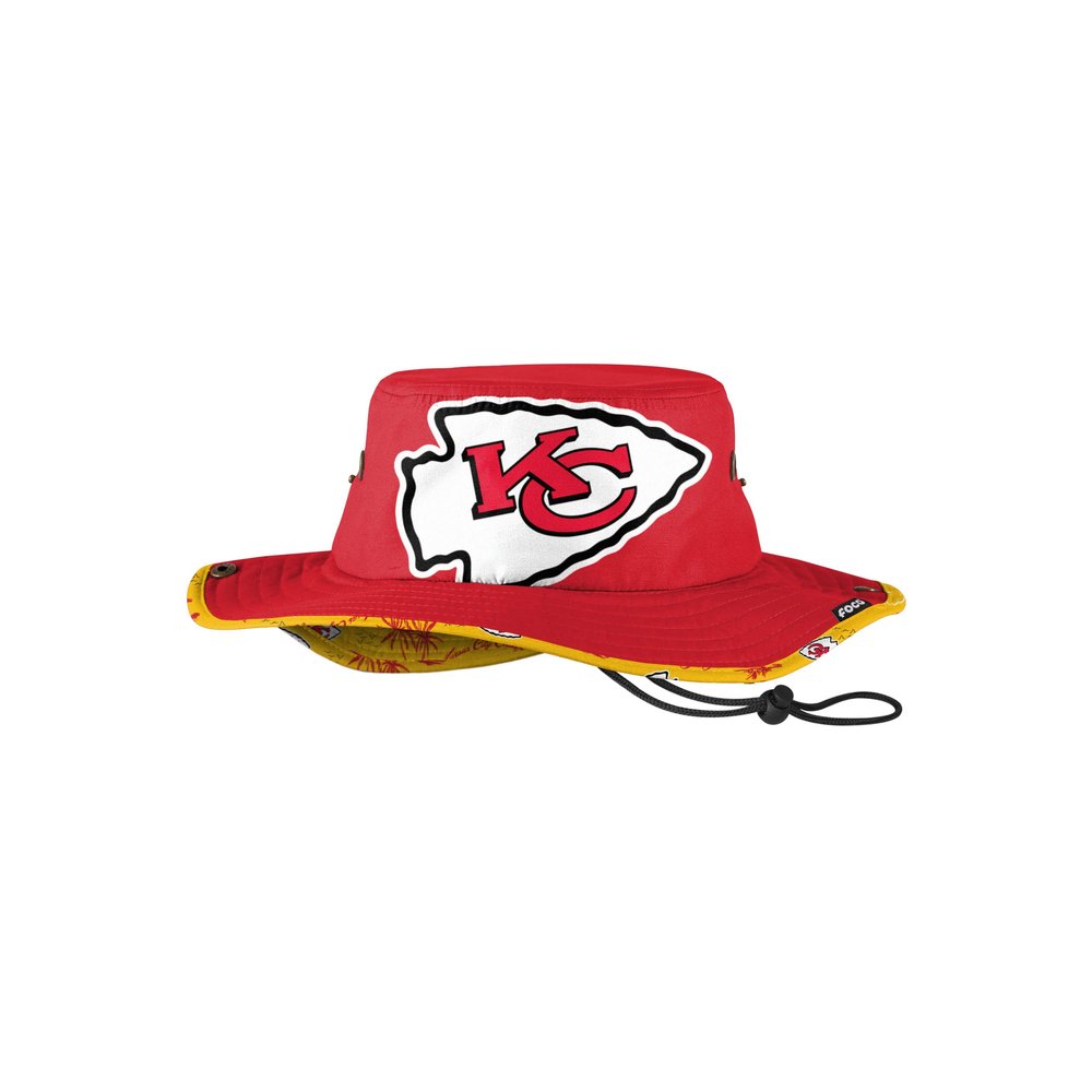 FOCO Kansas City Chiefs NFL Cropped Big Logo Hybrid Boonie Hat