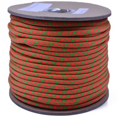 35+ Camo Pattern of Parachute 550 Cord Type III 7 Strand Paracord - Neon Green & Orange Camo (250 Foot Spool)