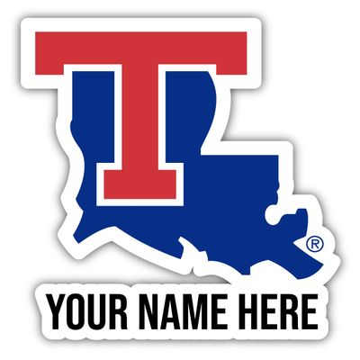 Personalized Customizable Louisiana Tech Bulldogs Vinyl Decal Sticker Custom Name Officially Licensed Collegiate Product