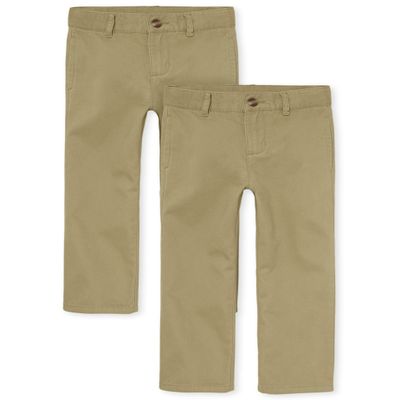 The Children's PlaceThe Children's Place Boys Stretch Skinny Chino Pants3 packFlax/New Navy/Black4