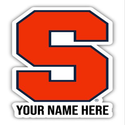 Personalized Customizable Syracuse Orange Vinyl Decal Sticker Custom Name Officially Licensed Collegiate Product