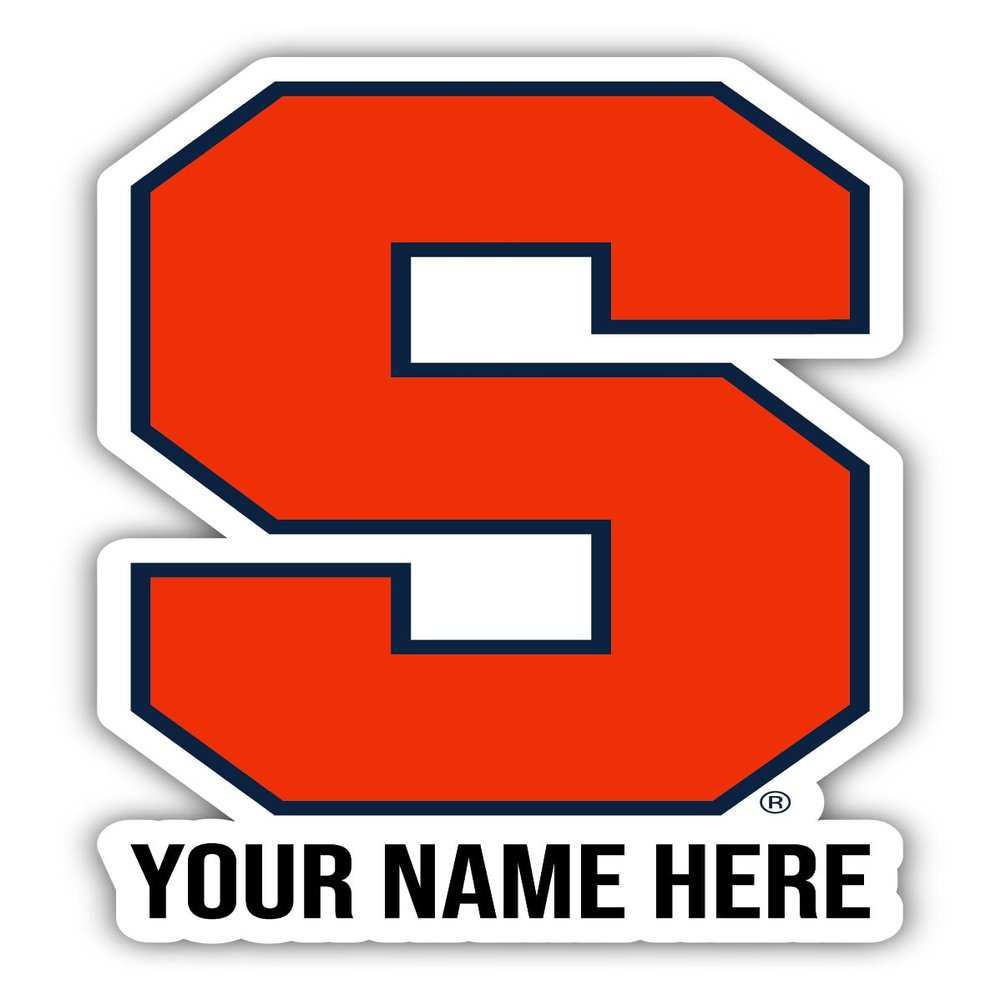 Personalized Customizable Syracuse Orange Vinyl Decal Sticker Custom Name Officially Licensed Collegiate Product