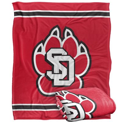 University of South Dakota Coyotes Blanket, 50"X60", Primary Logo Stripes, Silky Touch Super Soft Throw