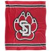 University of South Dakota Coyotes Blanket, 50"X60", Primary Logo Stripes, Silky Touch Super Soft Throw view 2
