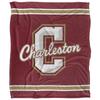 College of Charleston Cougars Blanket, 50"X60", Primary Logo Stripes, Silky Touch Super Soft Throw view 2
