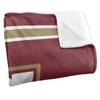College of Charleston Cougars Blanket, 50"X60", Primary Logo Stripes, Silky Touch Super Soft Throw view 3