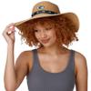 FOCO Green Bay Packers NFL Womens Wordmark Beach Straw Hat view 3
