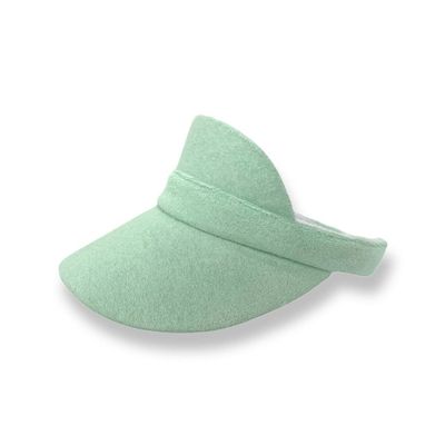 Women's UPF 50+ UV Protection Wide Brim Beach Sun and Sport Visor Hat Mint Green