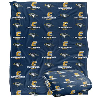 University of Tennessee at Chattanooga Bulldogs Blanket, 50"X60", Logo Pattern, Silky Touch Super Soft Throw