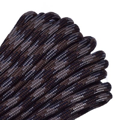 35+ Camo Pattern of Parachute 550 Cord Type III 7 Strand Paracord - Brown Camo (50 Feet)