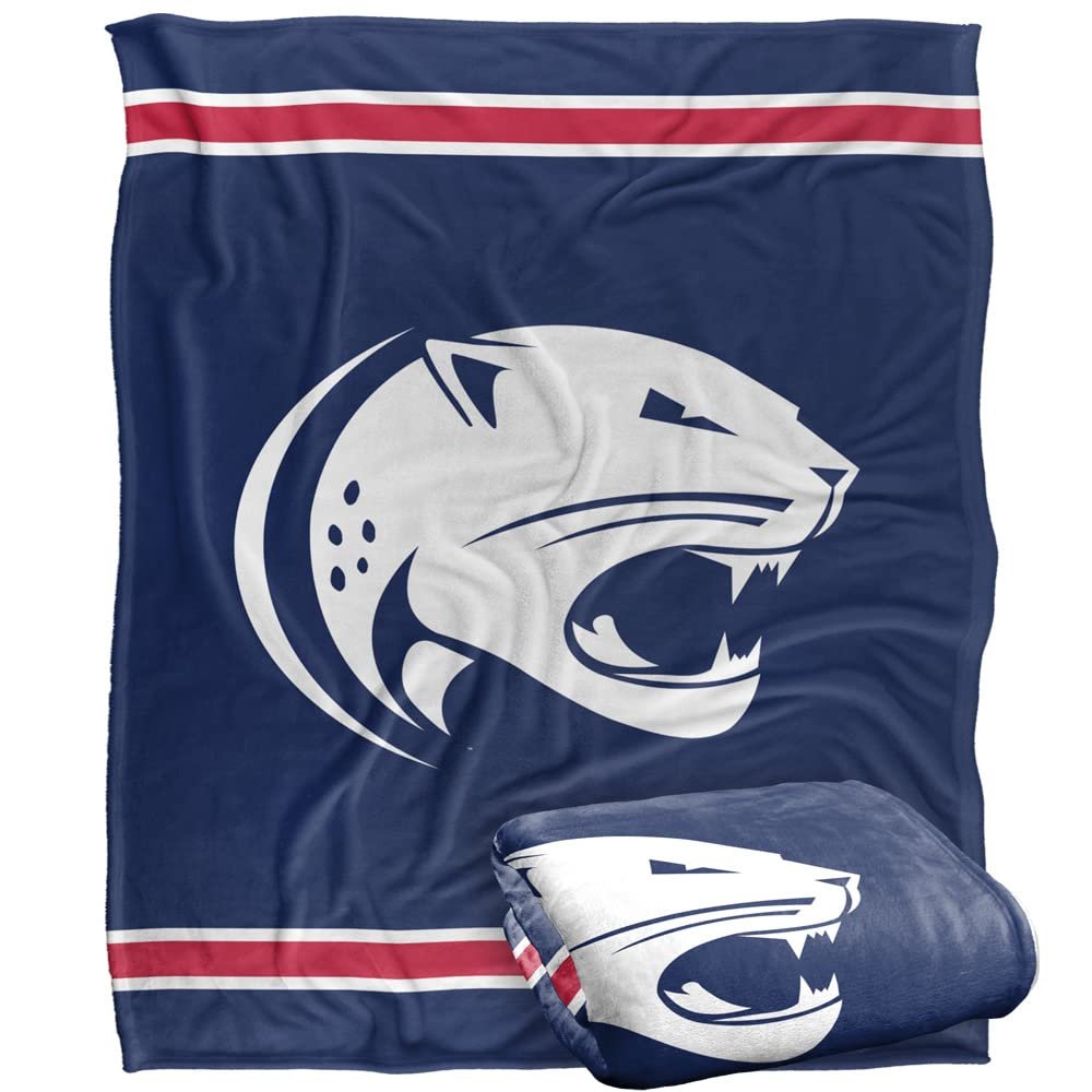 University of South Alabama Jaguars Blanket, 50"X60", Primary Logo Stripes, Silky Touch Super Soft Throw
