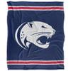 University of South Alabama Jaguars Blanket, 50"X60", Primary Logo Stripes, Silky Touch Super Soft Throw view 2