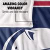 University of South Alabama Jaguars Blanket, 50"X60", Primary Logo Stripes, Silky Touch Super Soft Throw view 4
