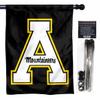 College Flags & Banners Co. Appalachian State Mountaineers Double Sided House Flag with Pole Set view 1