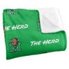 Marshall University The Heard Blanket, 36"x58" Logo Pattern, Silky Touch Super Soft Throw view 3