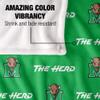 Marshall University The Heard Blanket, 36"x58" Logo Pattern, Silky Touch Super Soft Throw view 4
