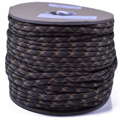 35+ Camo Pattern of Parachute 550 Cord Type III 7 Strand Paracord - Forest Camo (250 Foot Spool)