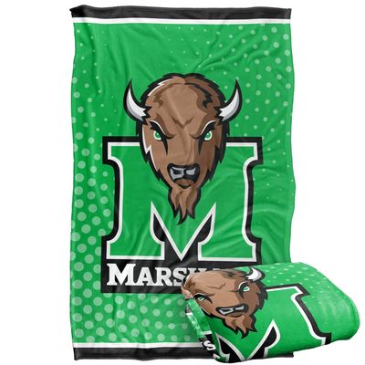 Marshall University The Heard Blanket, 36"x58" Logo Dots, Silky Touch Super Soft Throw