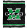 Marshall University The Heard Blanket, 50"X60", Primary Logo Stripes, Silky Touch Super Soft Throw view 2
