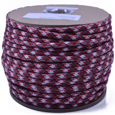 35+ Camo Pattern of Parachute 550 Cord Type III 7 Strand Paracord - Red Camo (250 Foot Spool)
