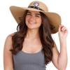 Los Angeles Rams NFL Womens Wordmark Beach Straw Hat view 3