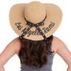 Los Angeles Rams NFL Womens Wordmark Beach Straw Hat view 4