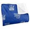 Hampton University Pirates Blanket, 50"X60", Logo Pattern, Silky Touch Super Soft Throw view 3