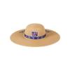 New York Giants NFL Womens Wordmark Beach Straw Hat view 1