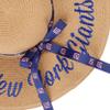 New York Giants NFL Womens Wordmark Beach Straw Hat view 2